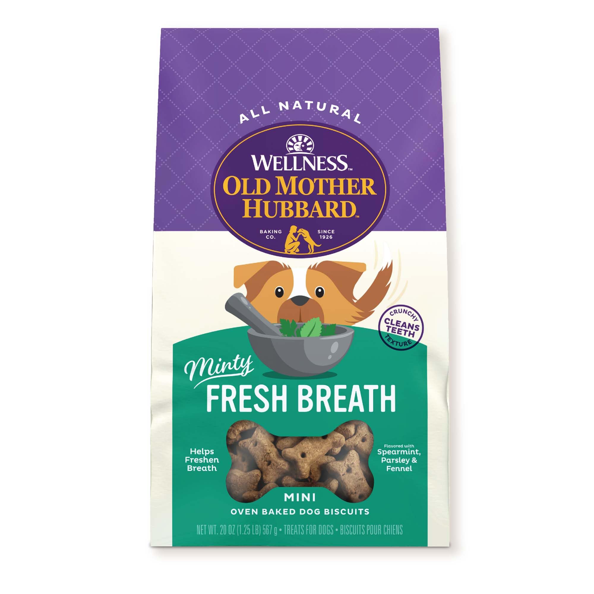 Old Mother Hubbard Mother's Solutions Minty Fresh Breath Dog Treats 20oz