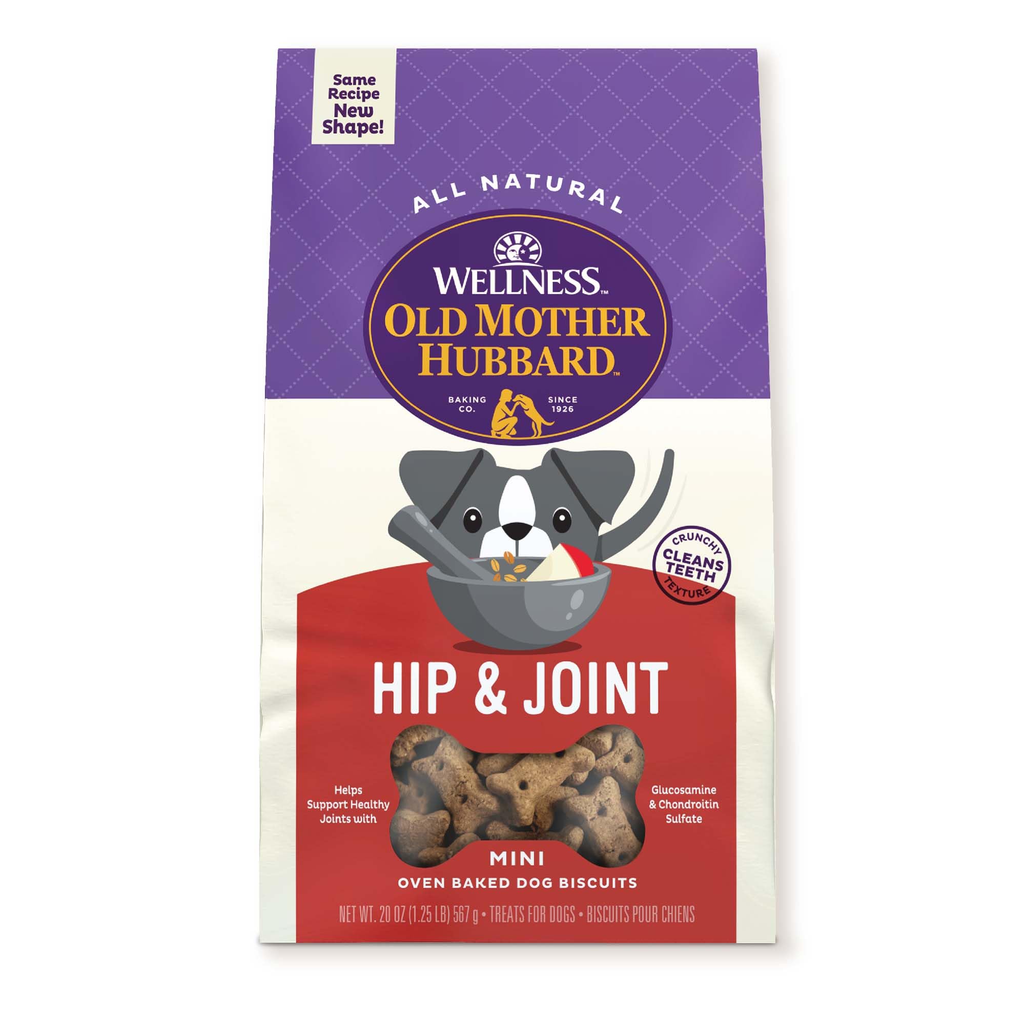 Old Mother Hubbard Mother's Solutions Hip & Joint Crunchy Dog Treats, 20oz