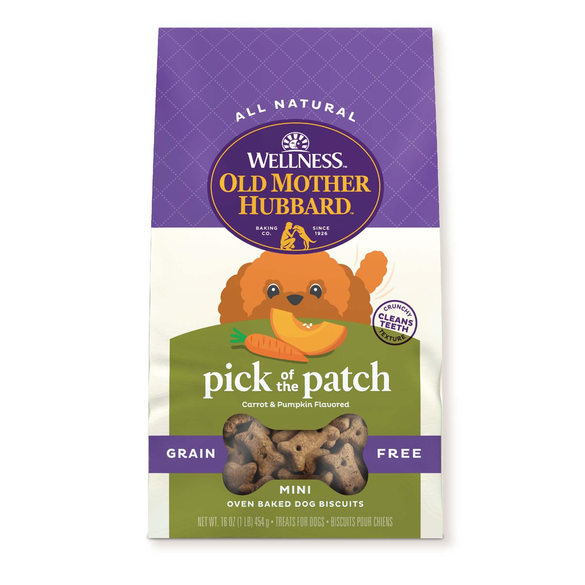 Old Mother Hubbard Mini Dog Treats Grain Free Pick of the Patch 16oz