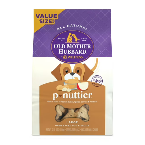 Old Mother Hubbard Classic Crunchy Dog Large Treats P-Nuttier  3.3#