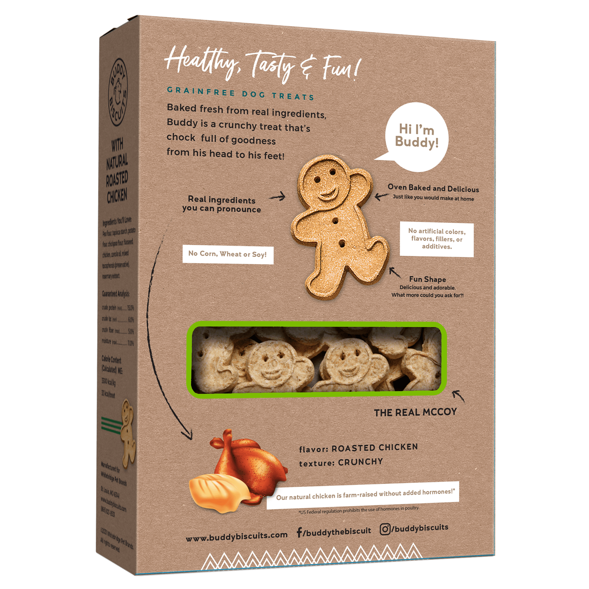 Cloud Star Buddy Biscuits Dog Treats Grain Free Chicken 14oz