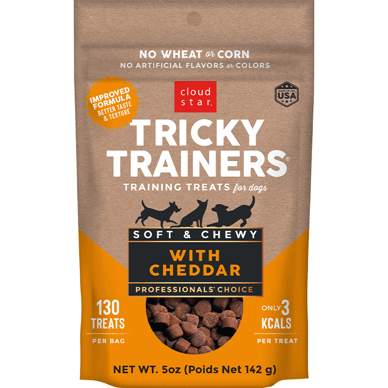 Cloud Star Tricky Trainers Dog Treat Chewy Cheddar 14oz