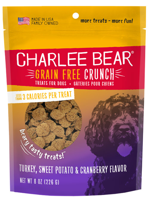 Charlee Bear Dog Treats Turkey Sweet Potato 8oz