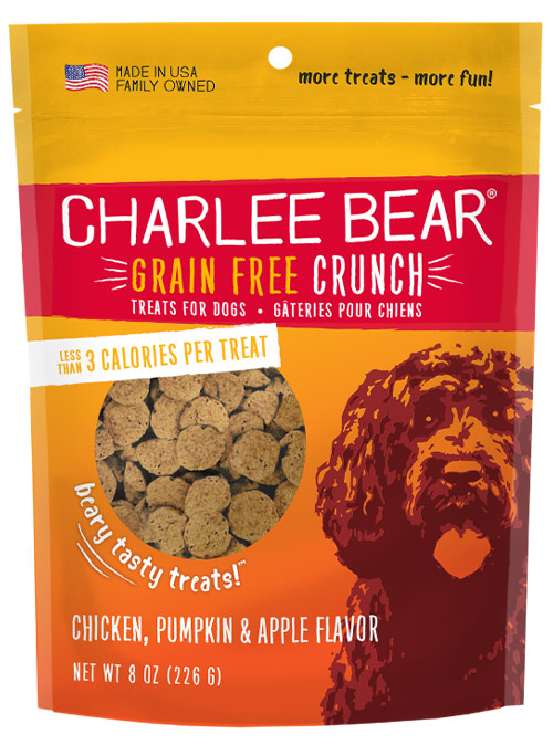 Charlee Bear Dog Treats Chicken Pumpkin Apple 8oz