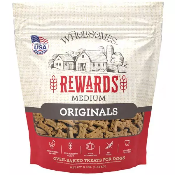 Wholesomes Rewards Dog Treat Originals Medium Biscuits 3#