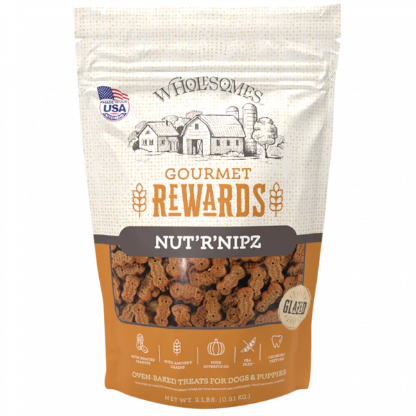 Wholesomes Rewards Dog Treat Nut R Nipz Biscuits 2#