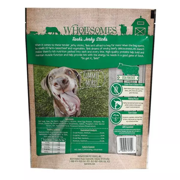 Wholesomes Dog Treats Beef Jerky Strips 25oz