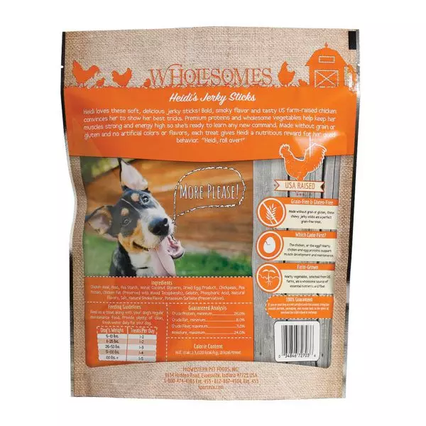 Wholesomes Dog Treats Chicken Jerky Strips 25oz
