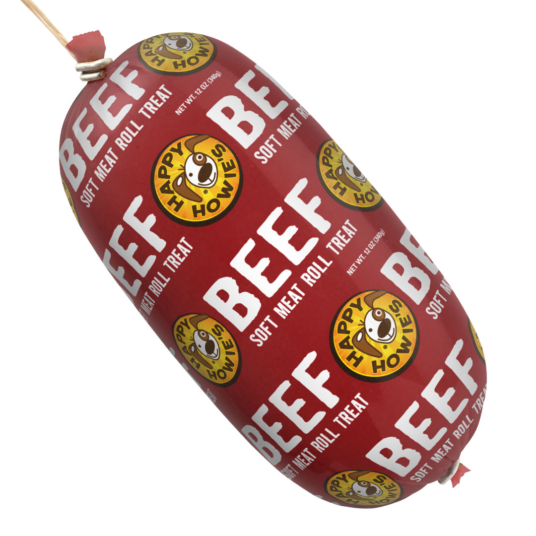 Happy Howies Beef Roll Dog Treat 12oz