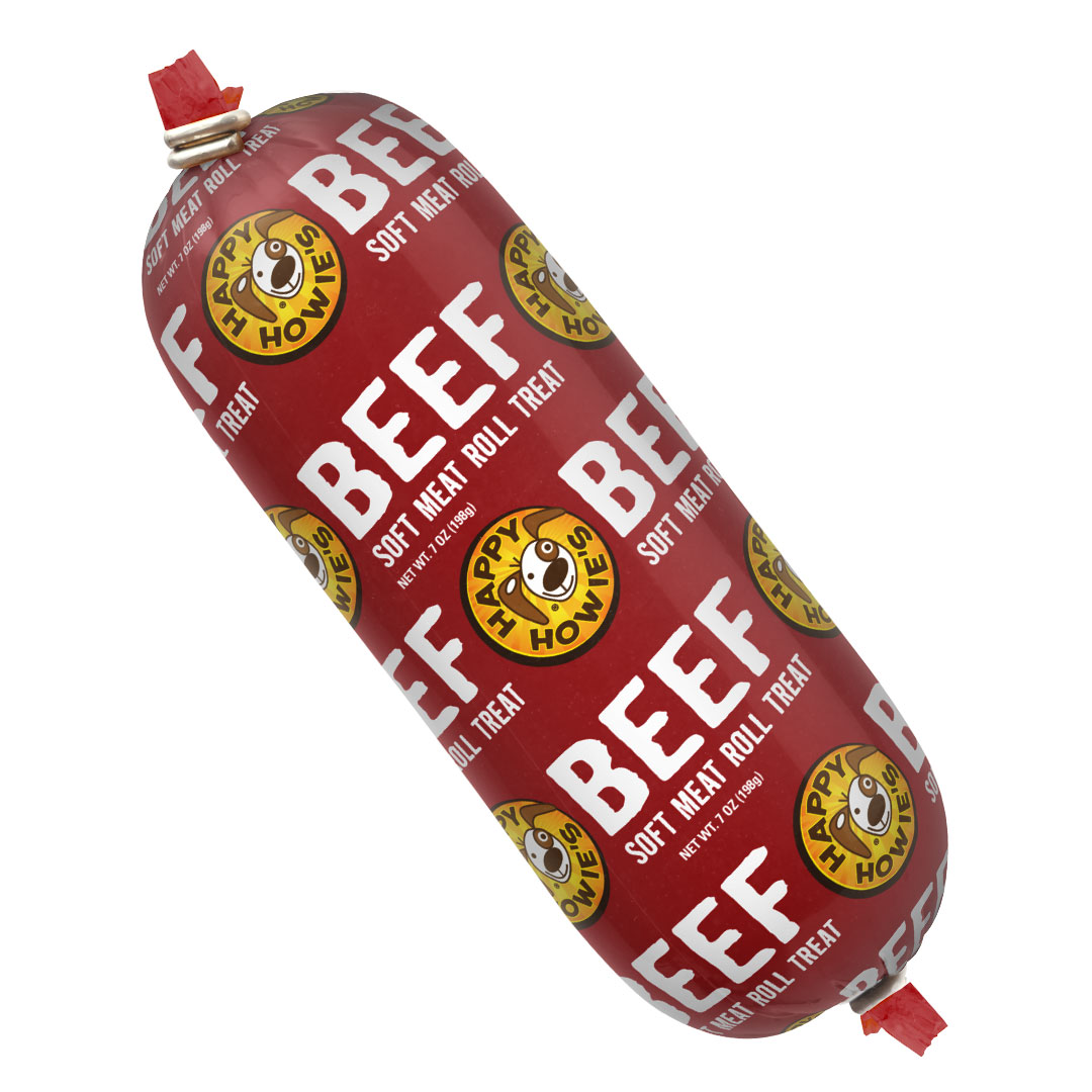 Happy Howies Beef Roll Dog Treat 7oz