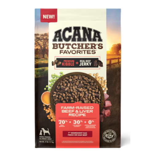 Acana Dog Food Butchers Favorite Grain Free Beef & Liver 4#