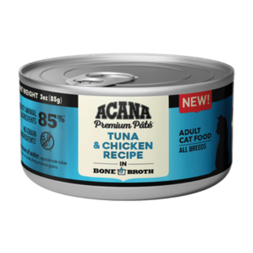 Acana Cat Food Pate Tuna & Chicken In Bone Broth Can 3oz