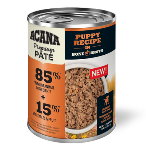 Acana Dog Can Premium Pate Puppy Recipe In Bone Broth 12.8oz