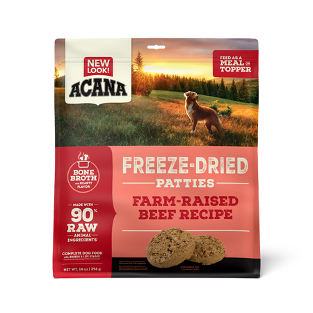 Acana Dog Freeze Dried Food Ranch-Based Beef Patties 14oz