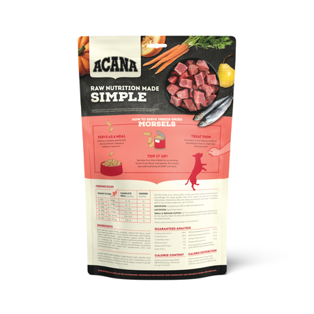 Acana Dog Freeze Dried Morsels Beef 8oz
