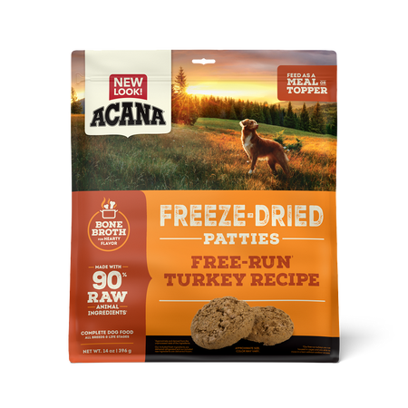 Acana Dog Freeze Dried Food Free-Run Turkey Patties 14oz