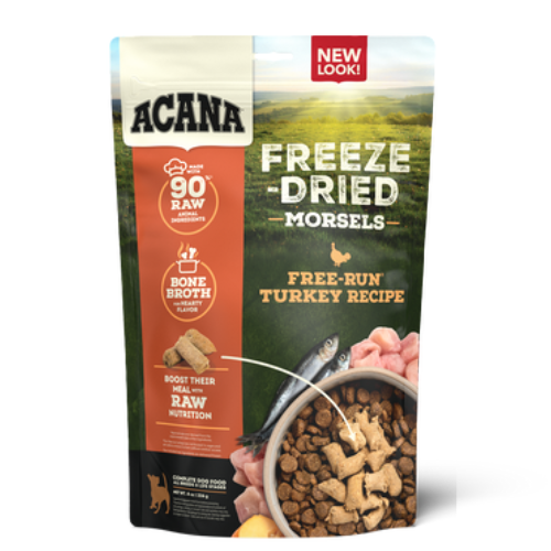 Acana Dog Freeze Dried Food Free-Run Turkey Morsels 8oz