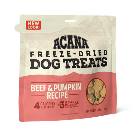 Acana Singles Dog Treats Beef & Pumpkin 3.25oz