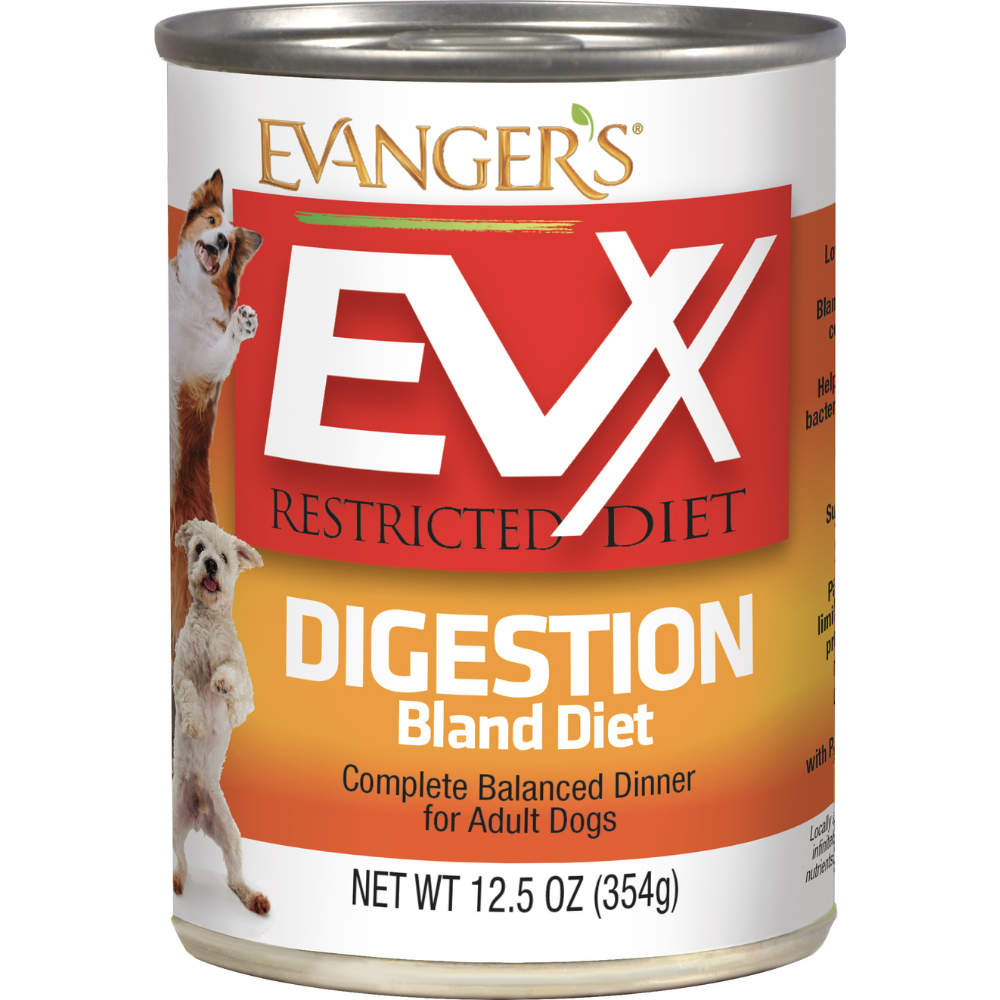 Evangers EVX Dog Restricted Diet Digestion Bland 12.5oz Can