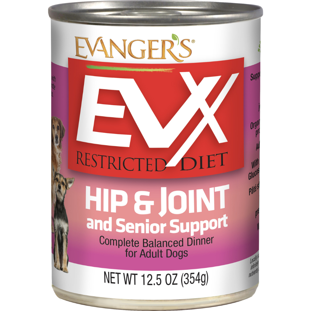 Evangers EVX Dog Restricted Diet Hip & Joint 12.5oz Can