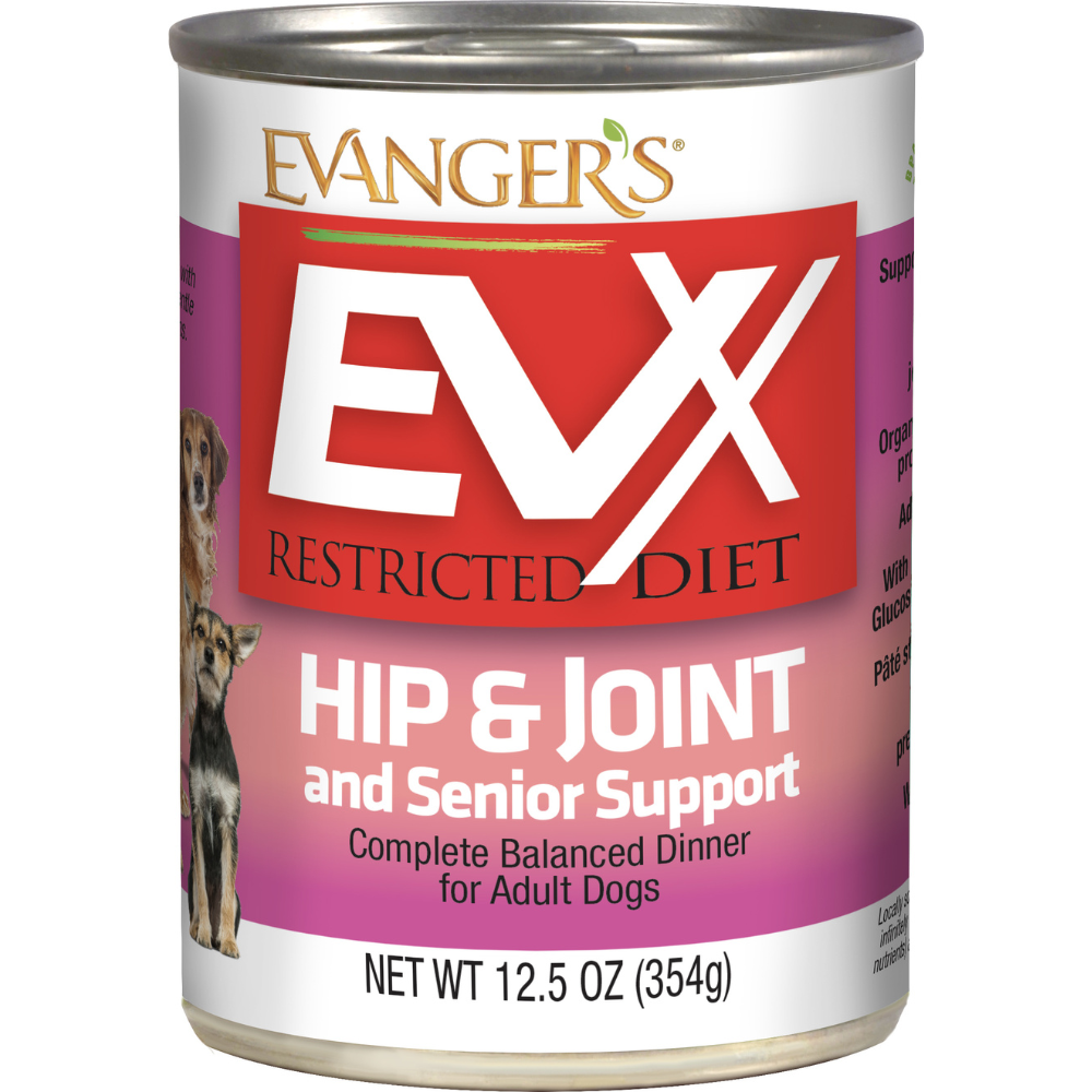 Evangers EVX Restricted Diet Dog Food Hip & Joint Senior Support Can 12.5oz