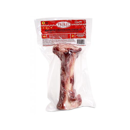 Primal Buffalo Marrow Bone Center Cut?Recreational Bone (1ct)