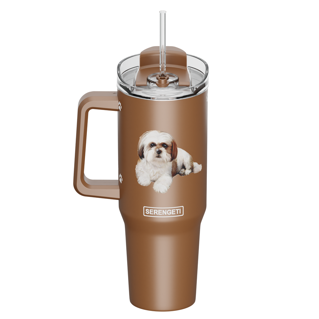 Serengeti Shih Tzu Stainless Steel Tumbler 40oz