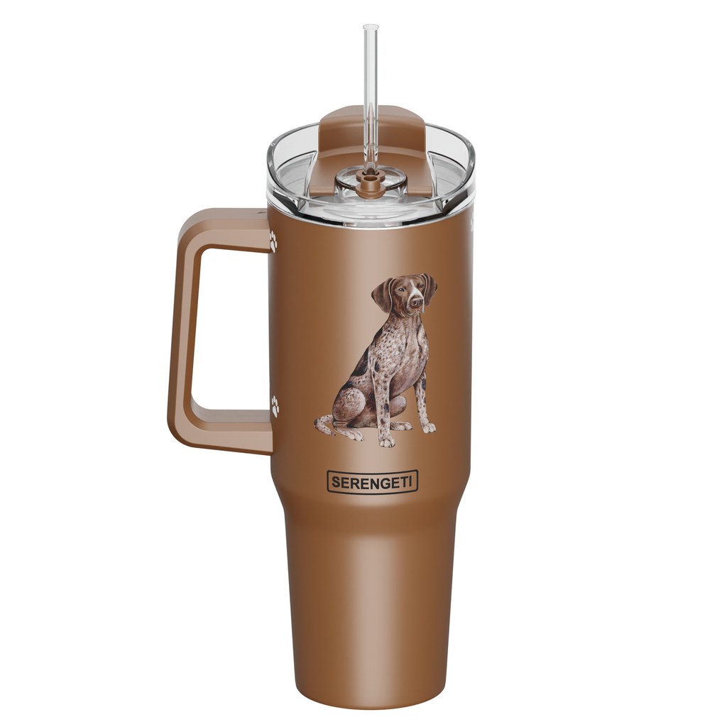 Serengeti German Shorthaired Pointer Stainless Steel Tumbler 40oz