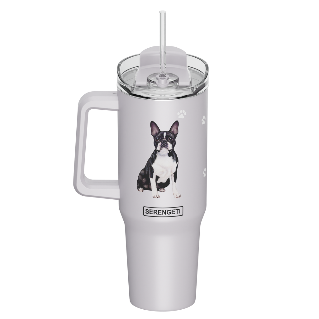 Serengeti Boston Terrier Stainless Steel Tumbler 40oz