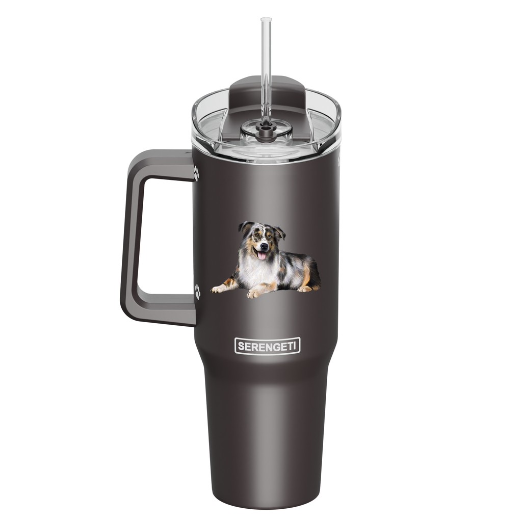 Serengeti Australian Shepherd Stainless Steel Tumbler 40oz