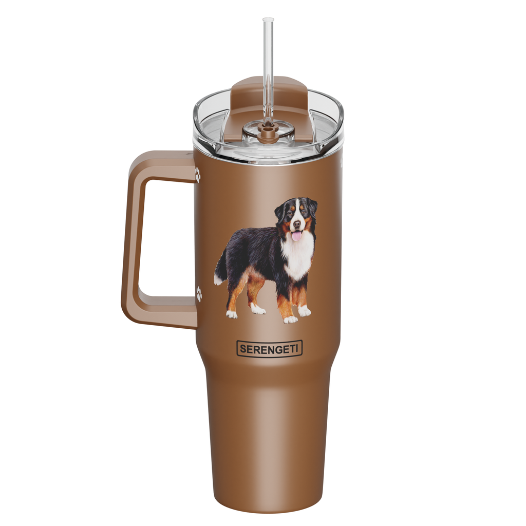 Serengeti Bernese Mountain Dog Stainless Steel Tumbler 40oz