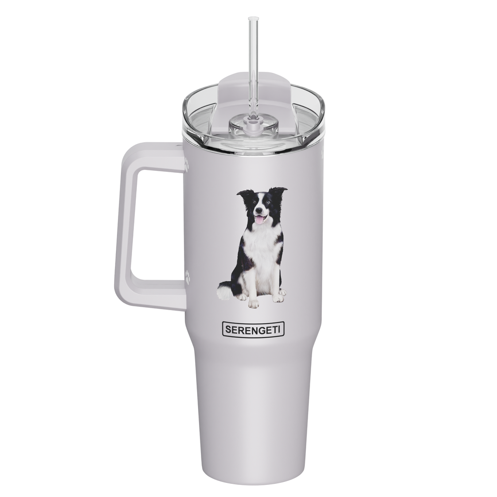 Serengeti Border Collie Stainless Steel Tumbler 40oz