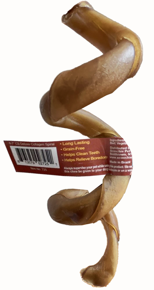 Scoochie Pet Deluxe Collagen Spiral Chew 6-7