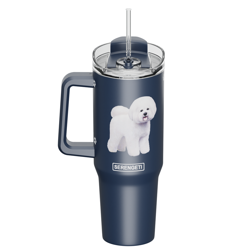 Serengeti Bichon Frise Stainless Steel Tumbler 40oz