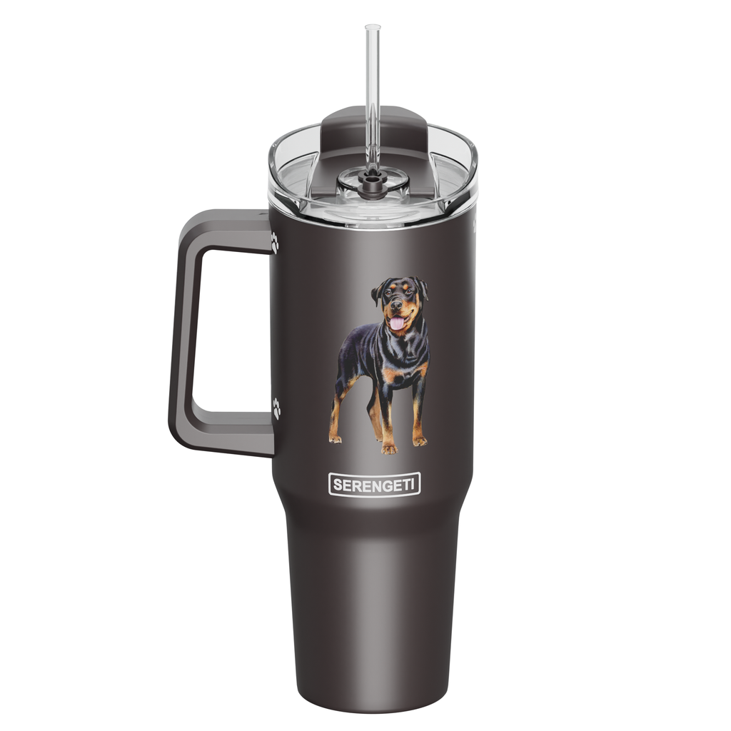 Serengeti Rottweiler Stainless Steel Tumbler 40oz