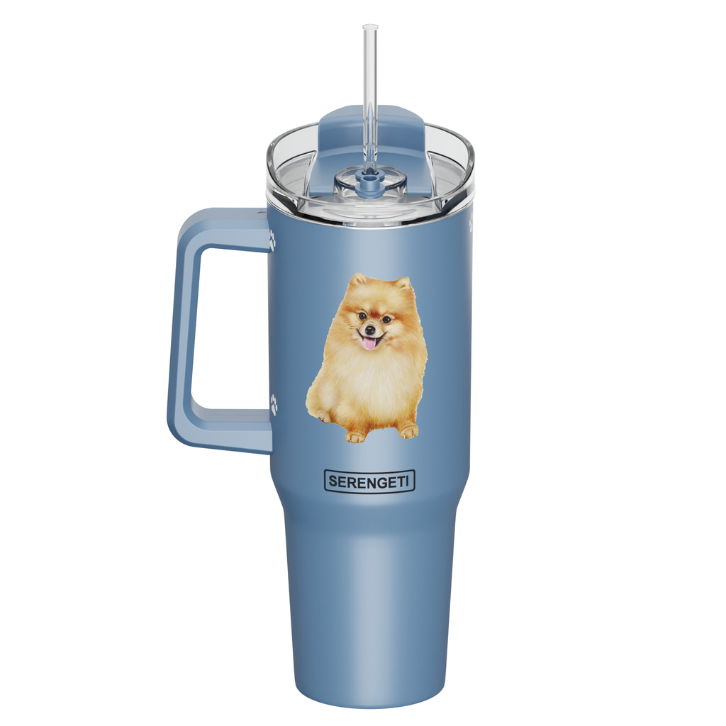Serengeti Pomeranian Stainless Steel Tumbler 40oz