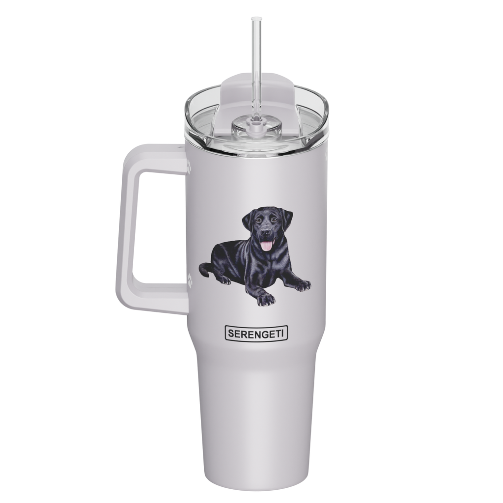 Serengeti Black Labrador Stainless Steel Tumbler 40oz