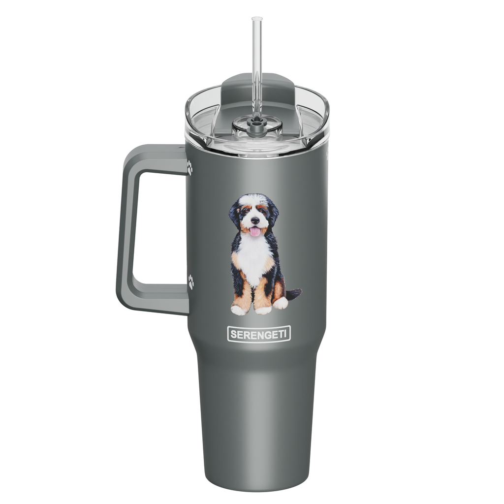 Serengeti Bernadoodle Stainless Steel Tumbler 40oz