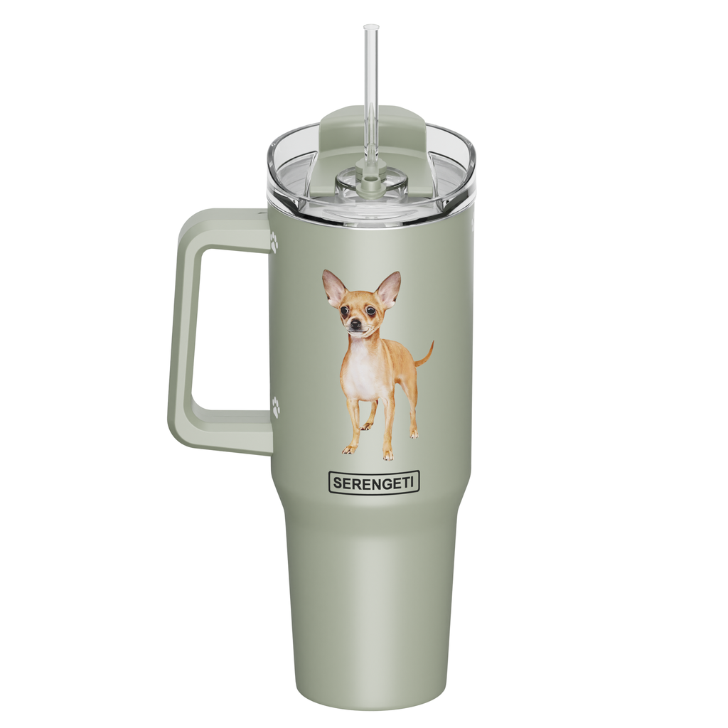 Serengeti Chihuahua Stainless Steel Tumbler 40oz