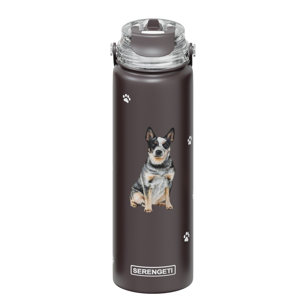 Serengeti Australian Cattle Dog Stainless Steel Water Bottle 24oz