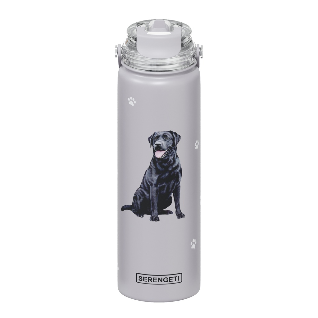 Serengeti Black Lab Stainless Steel Water Bottle 24oz