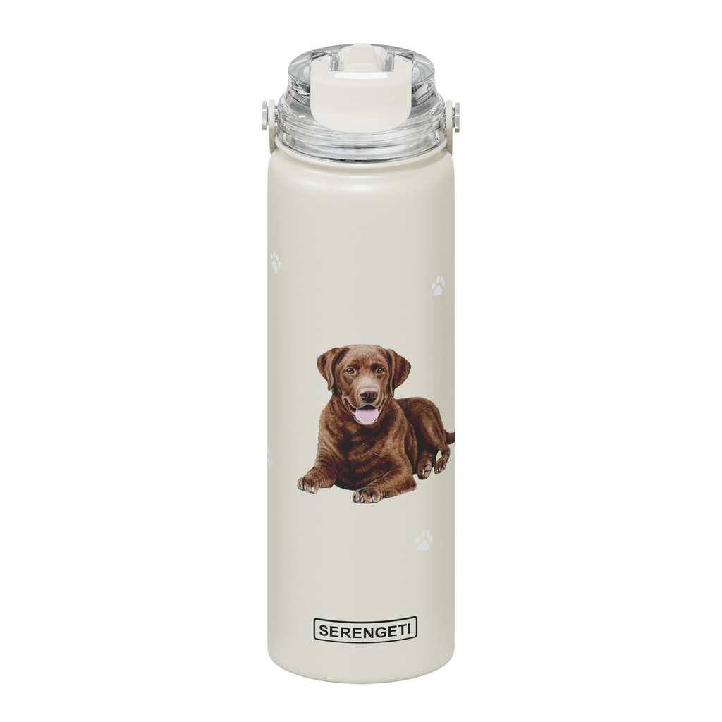 Serengeti Chocolate Lab Stainless Steel Water Bottle 24oz