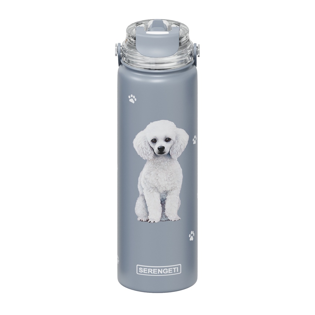 Serengeti Poodle Stainless Steel Water Bottle 24oz