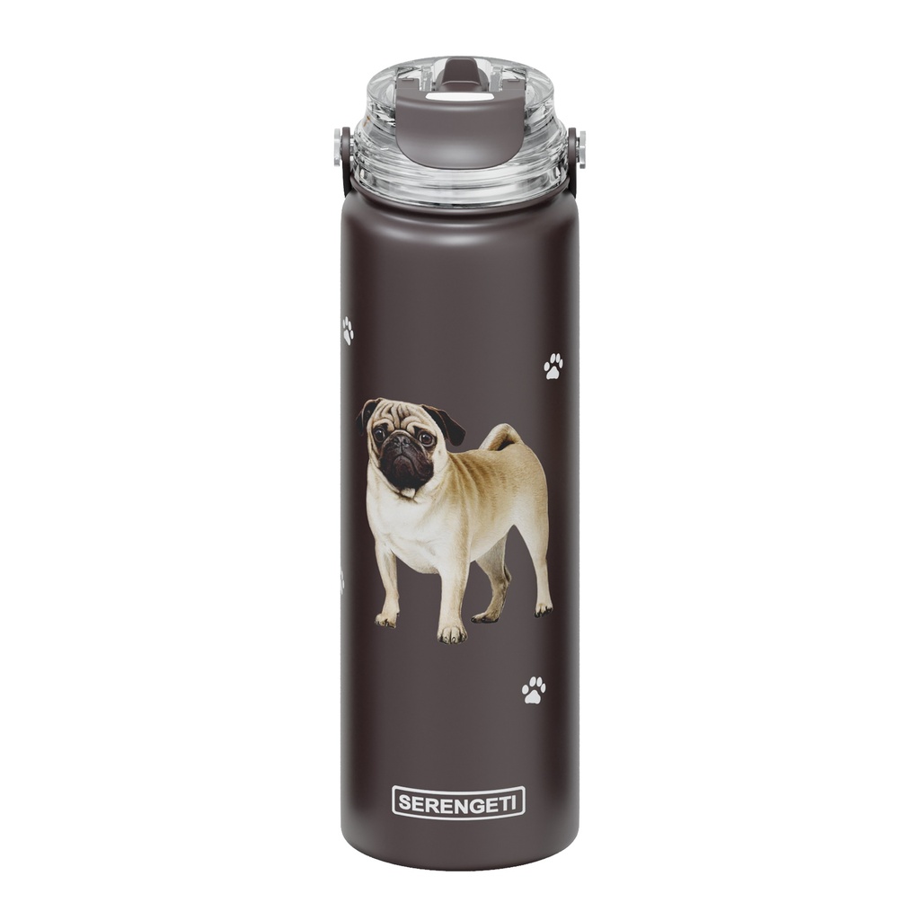 Serengeti Pug Stainless Steel Water Bottle 24oz