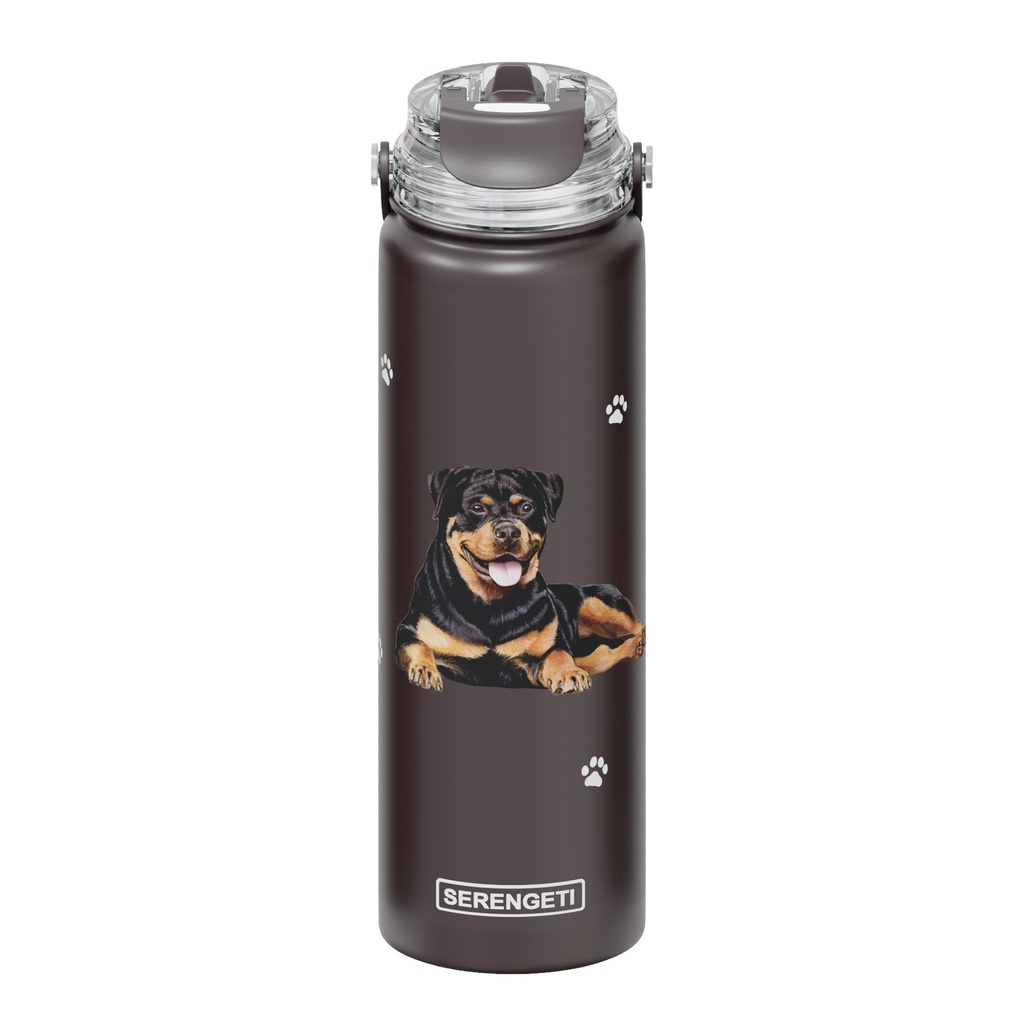 Serengeti Rottweiler Stainless Steel Water Bottle 24oz