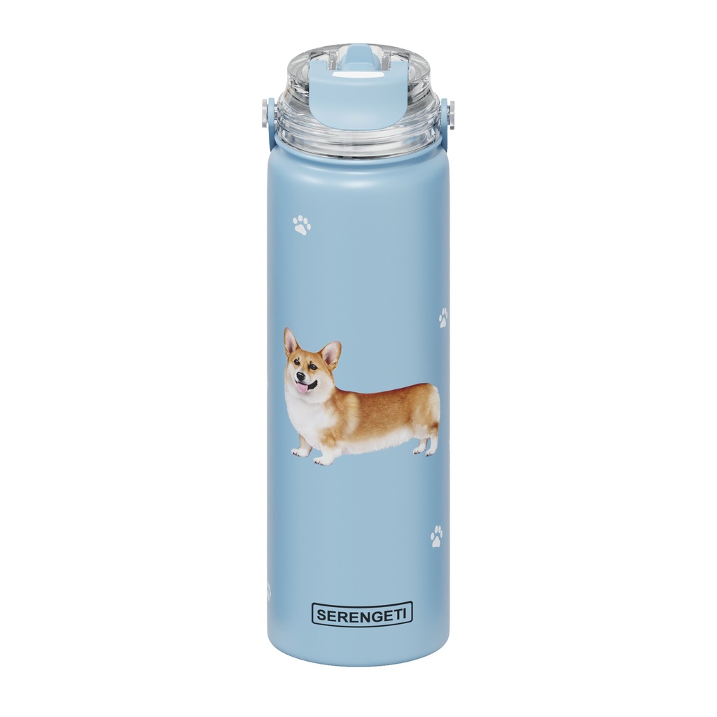 Serengeti Corgi Stainless Steel Water Bottle 24oz