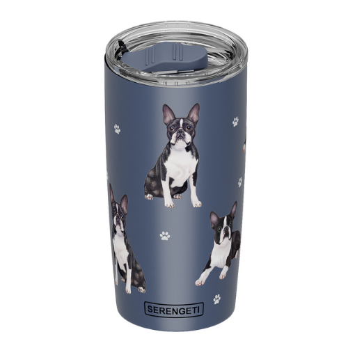 Serengeti Boston Terrier Stainless Steel Tumbler 20oz