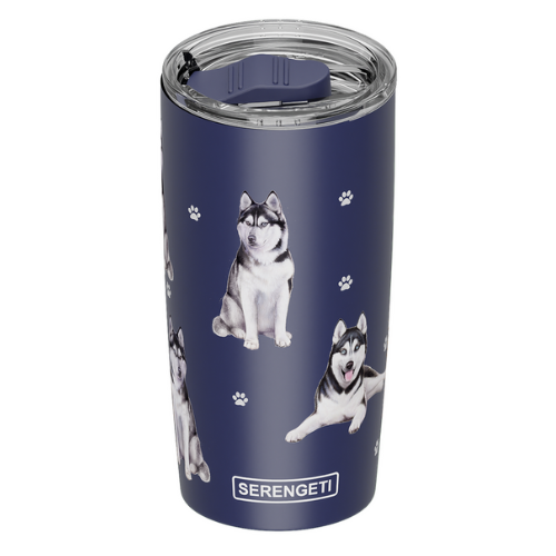 Serengeti Siberian Husky Stainless Steel Tumbler 20oz