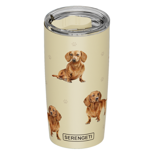 Serengeti Dachshund Red Stainless Steel Tumbler 20oz