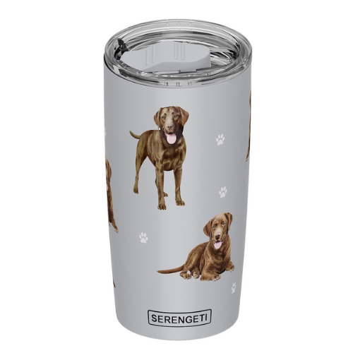 Serengeti Chocolate Lab Stainless Steel Tumbler 20oz